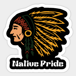 Native pride Sticker